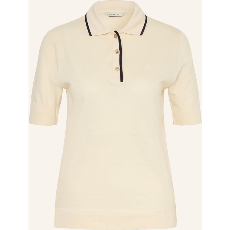 Gant Strick-Poloshirt weiss