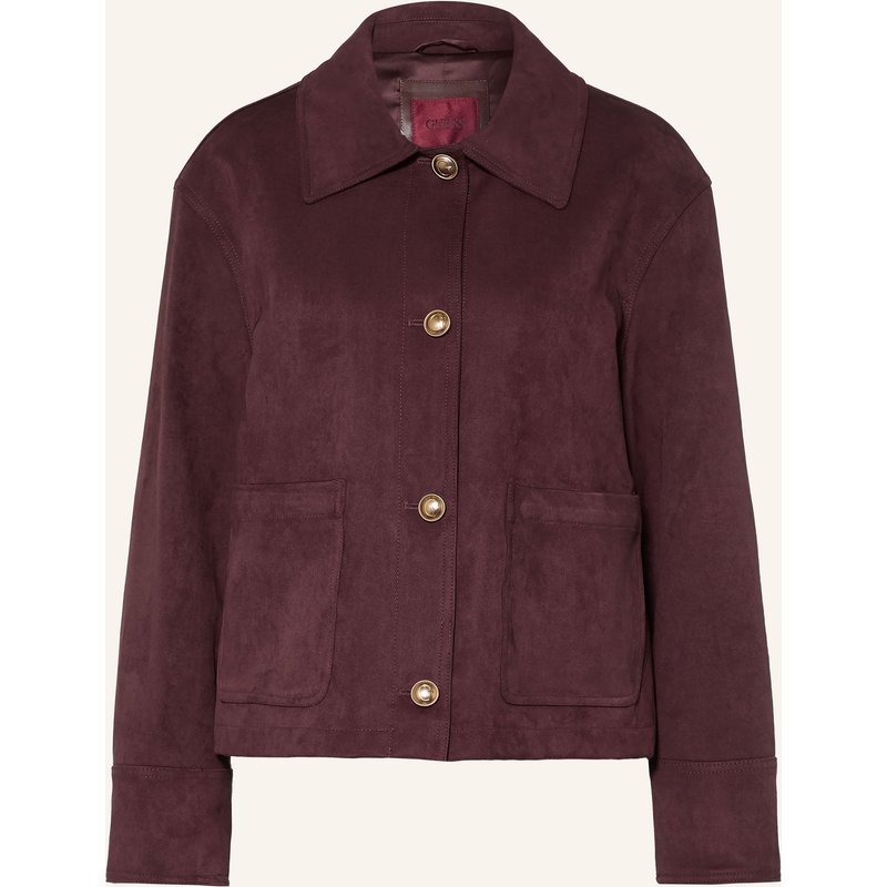 Guess Jacke Grace In Lederoptik lila