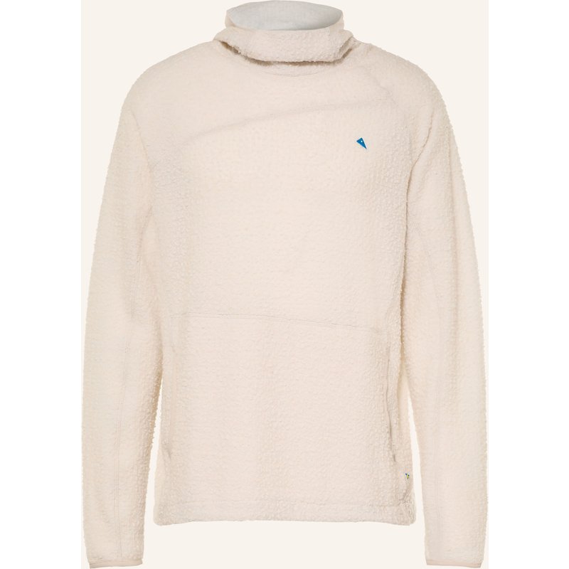 Klättermusen Fleece-Hoodie Gimle weiss