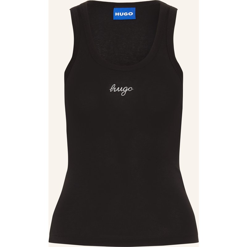 Hugo Top Damatank schwarz
