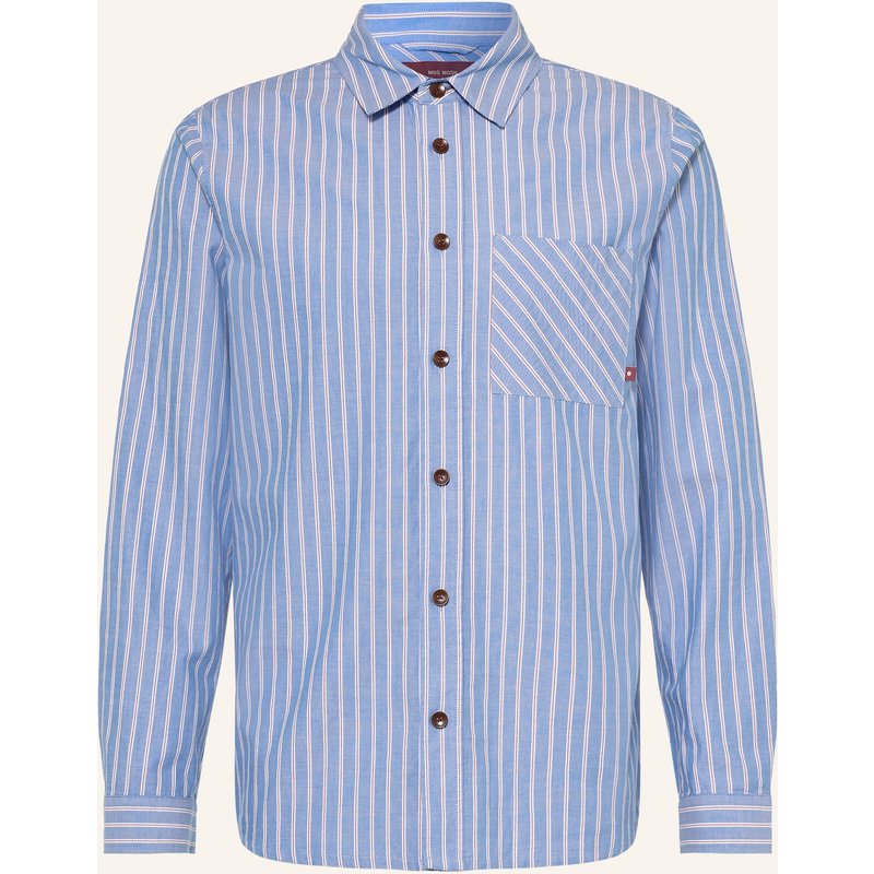 Mos Mosh Gallery Hemd Mmgdavid Comfort Fit blau
