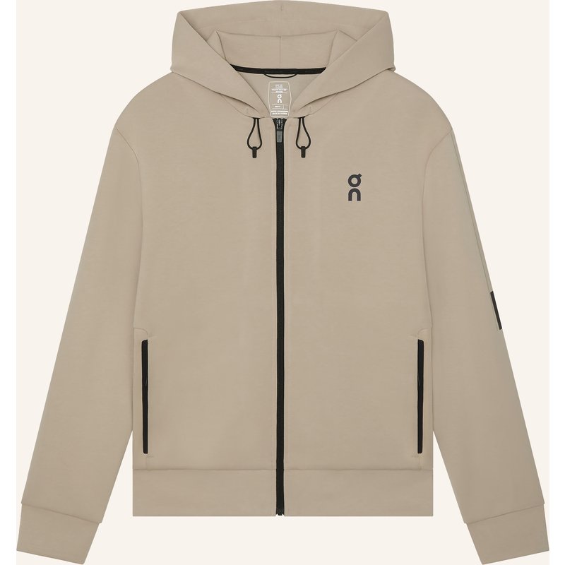 On Sweatjacke Focus Tech beige