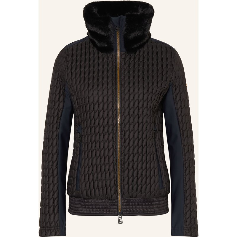 Toni Sailer Skijacke Gillian Mit Kunstfell schwarz