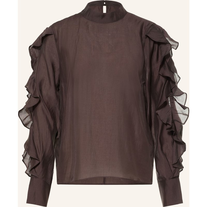 Cph Muse Blusenshirt Cmmolly Mit Volants braun
