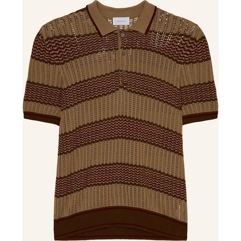 Baldessarini Strick-Poloshirt beige