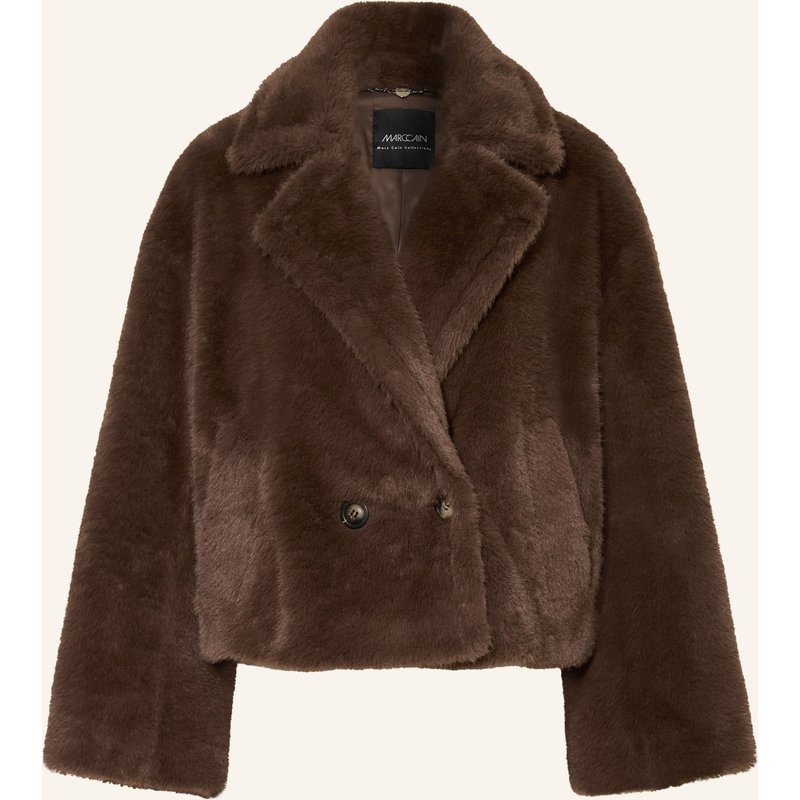 Marc Cain Kunstfell-Jacke braun