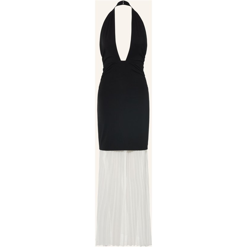 Esthé Kleid Im Materialmix schwarz