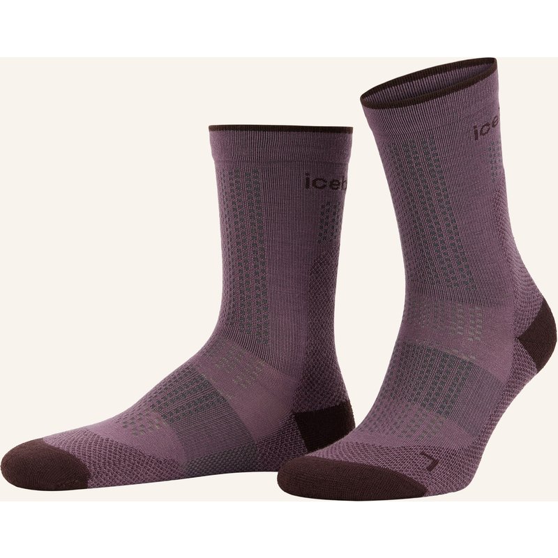 Icebreaker Socken Merino Hike + Ultralight Crew grau