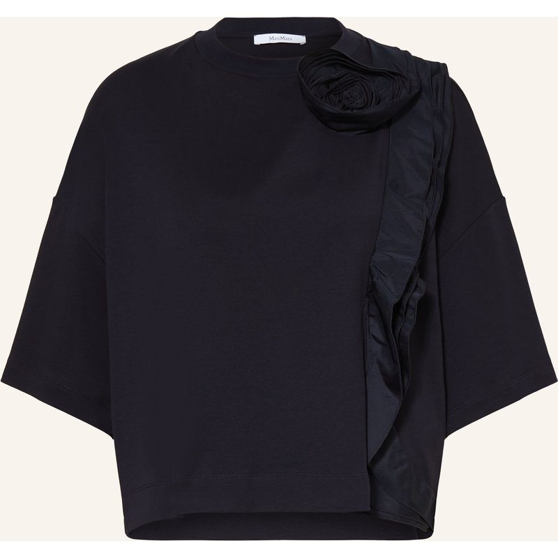 Max Mara T-Shirt Era Mit Volants blau