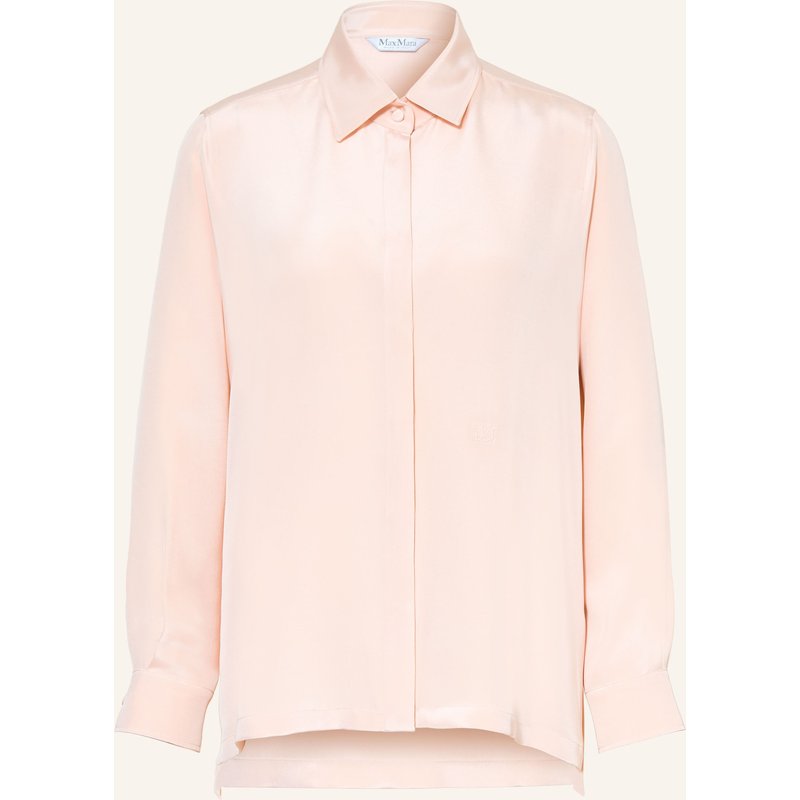 Max Mara Hemdbluse Geranio Aus Seide rosa
