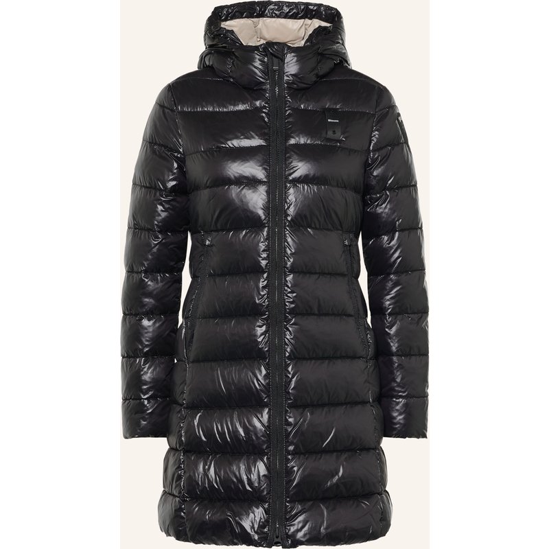 Blauer Steppmantel Adelaide schwarz