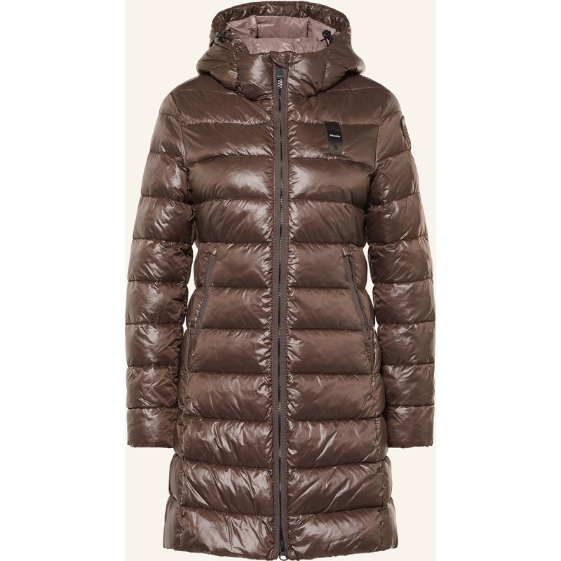 Blauer Steppmantel Adelaide braun