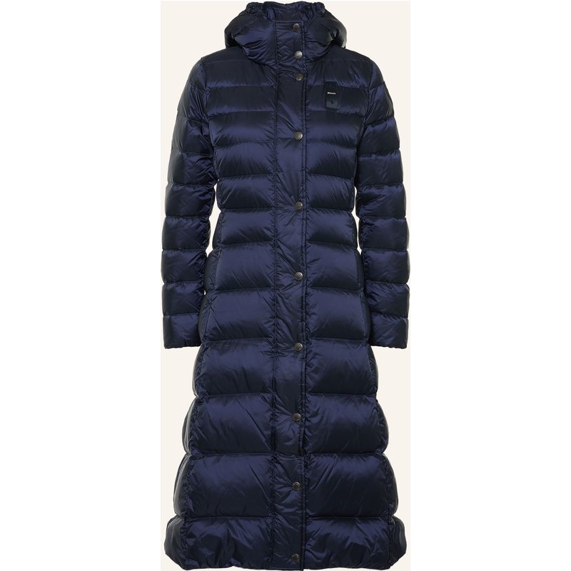 Blauer Daunenmantel blau
