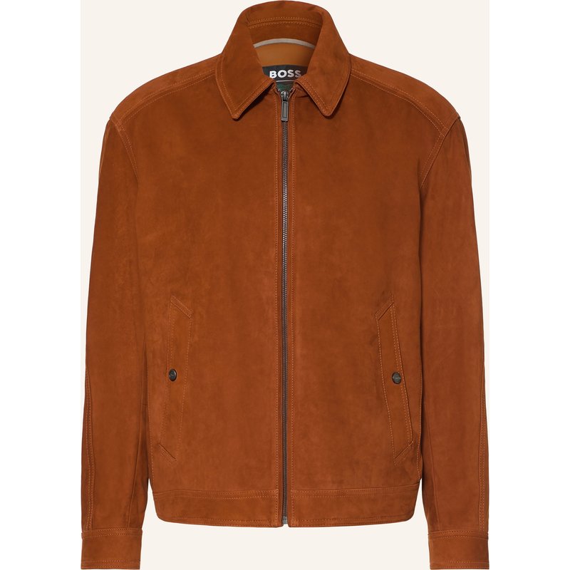 Boss Lederjacke Minton braun