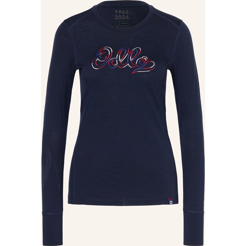 Odlo Funktionsshirt Merino 200 80th Anniversary Aus Merinowolle blau