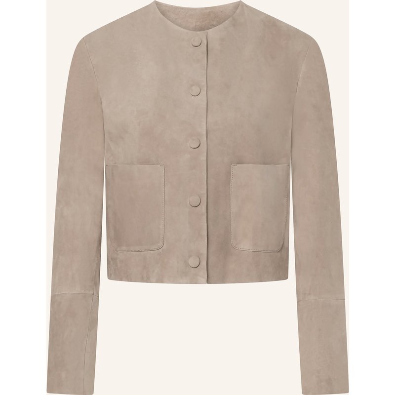 Windsor. Lederjacke beige