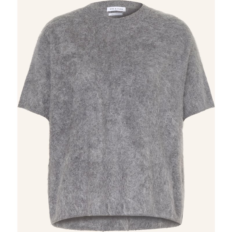 Mrs & Hugs Strickshirt Aus Cashmere grau