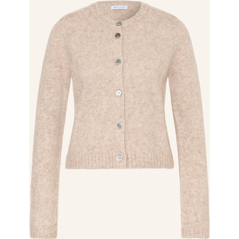 Mrs & Hugs Strickjacke Mit Cashmere beige