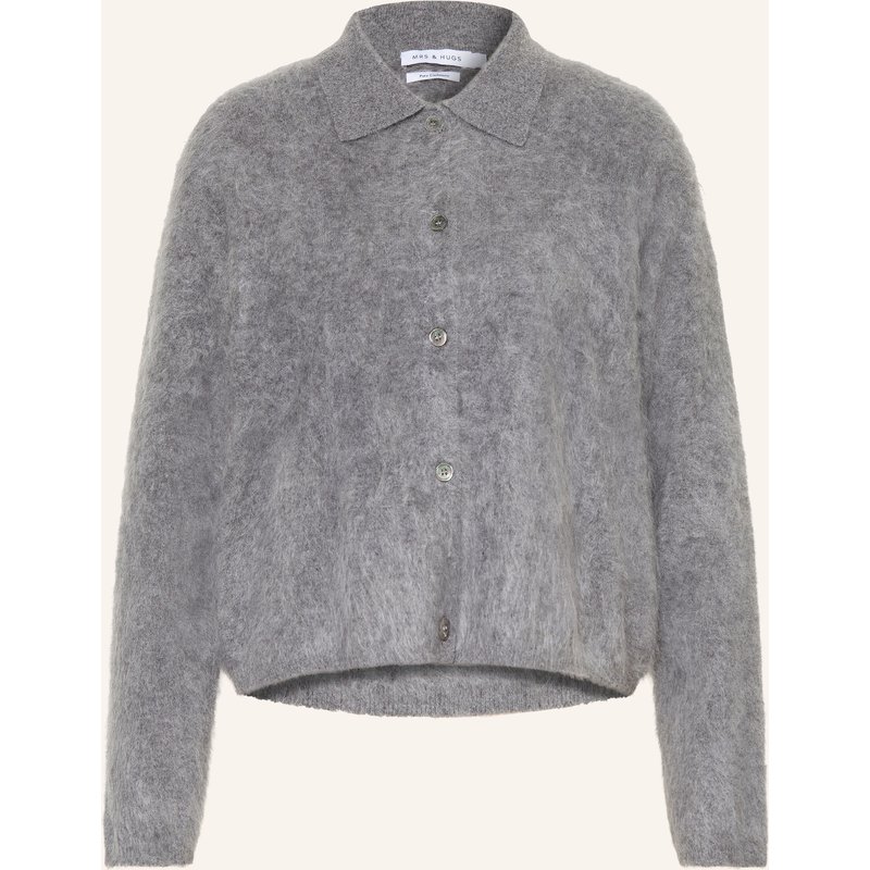 Mrs & Hugs Strickjacke Aus Cashmere grau