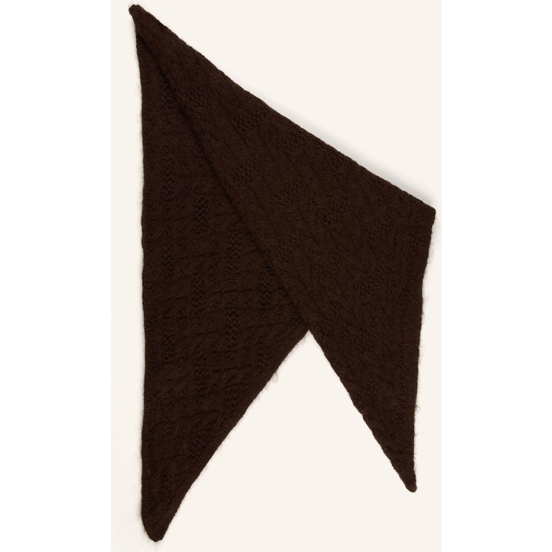 Johann & Johanna Dreieckstuch Mit Mohair braun