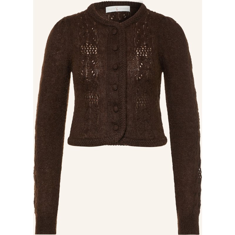Johann & Johanna Strickjacke Mit Mohair braun