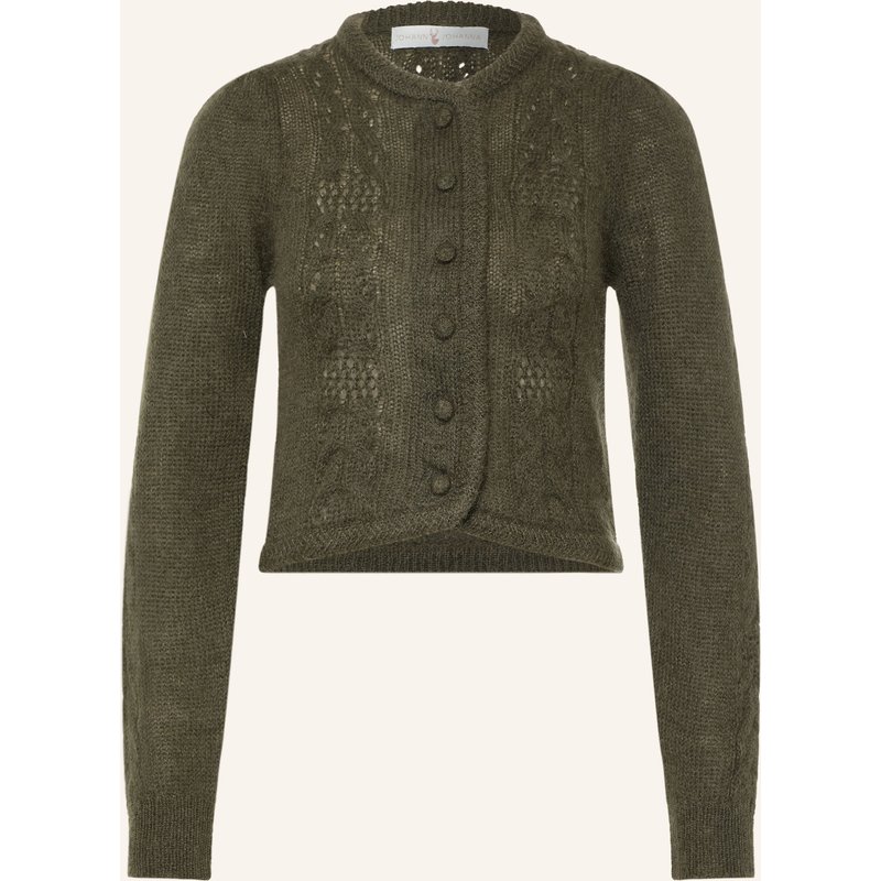 Johann & Johanna Strickjacke Mit Mohair gruen