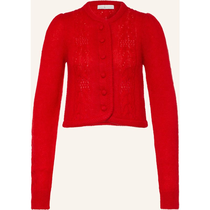 Johann & Johanna Strickjacke Mit Mohair rot