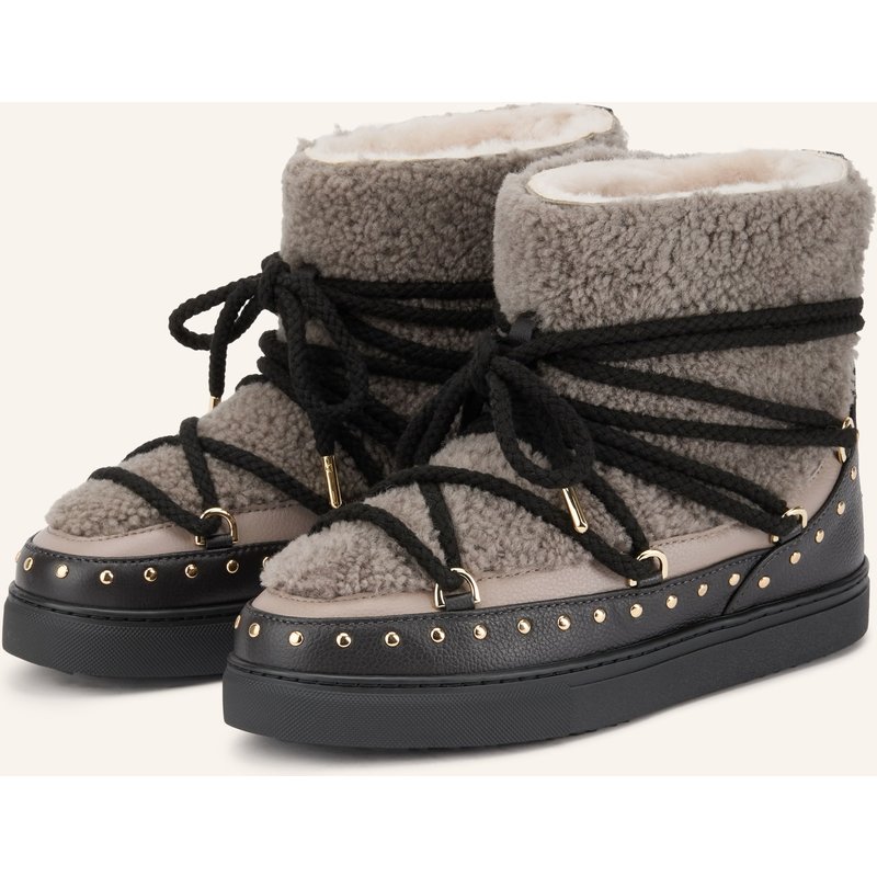 Inuikii Boots Curly Rock Mit Nieten grau