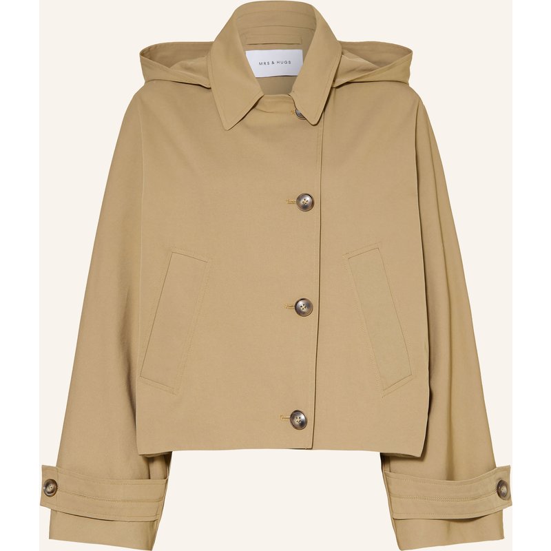 Mrs & Hugs Trench-Jacke beige
