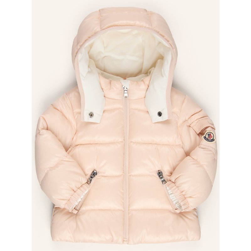 Moncler Enfant Daunenjacke Bady Mit Abnehmbarer Kapuze rosa