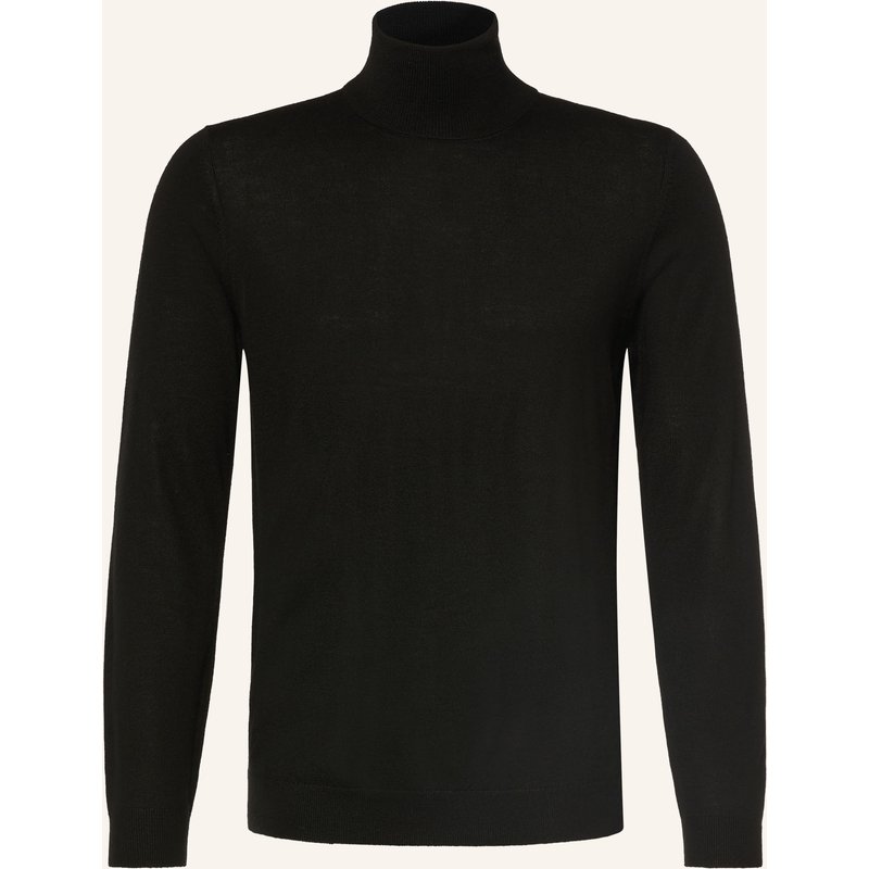 Paul Rollkragenpullover Aus Merinowolle schwarz
