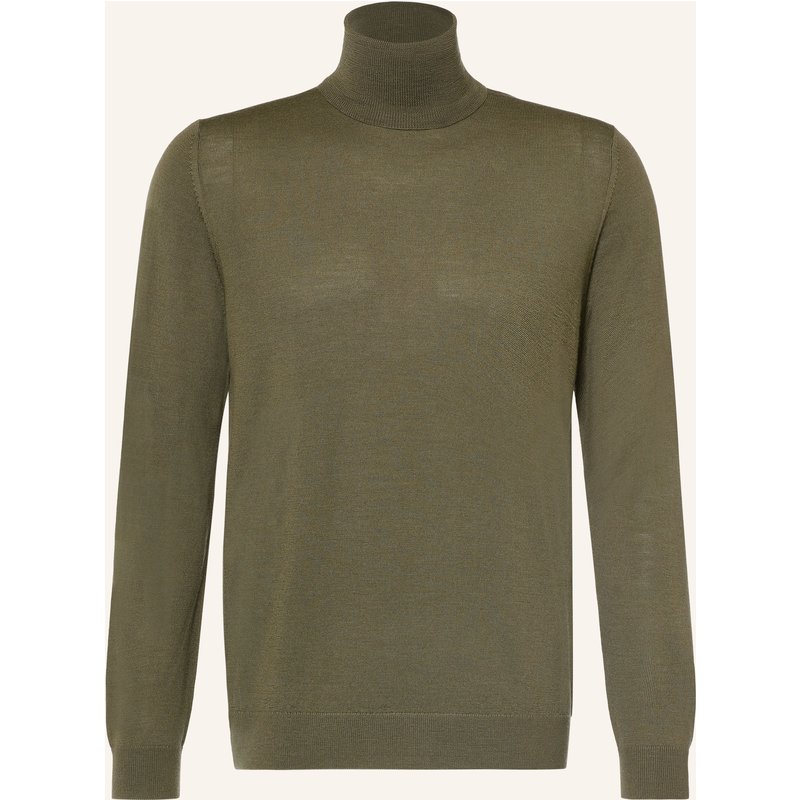 Paul Rollkragenpullover Aus Merinowolle gruen