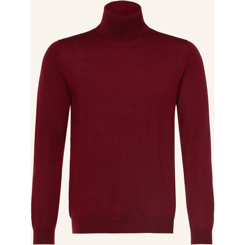 Paul Rollkragenpullover Aus Merinowolle rot