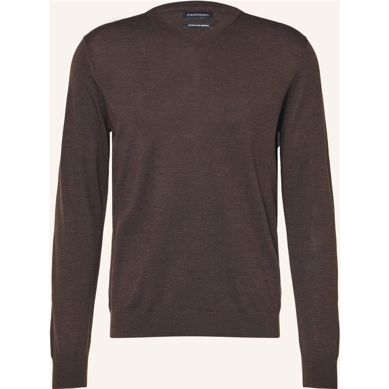 Strokesman's Pullover Aus Merinowolle braun
