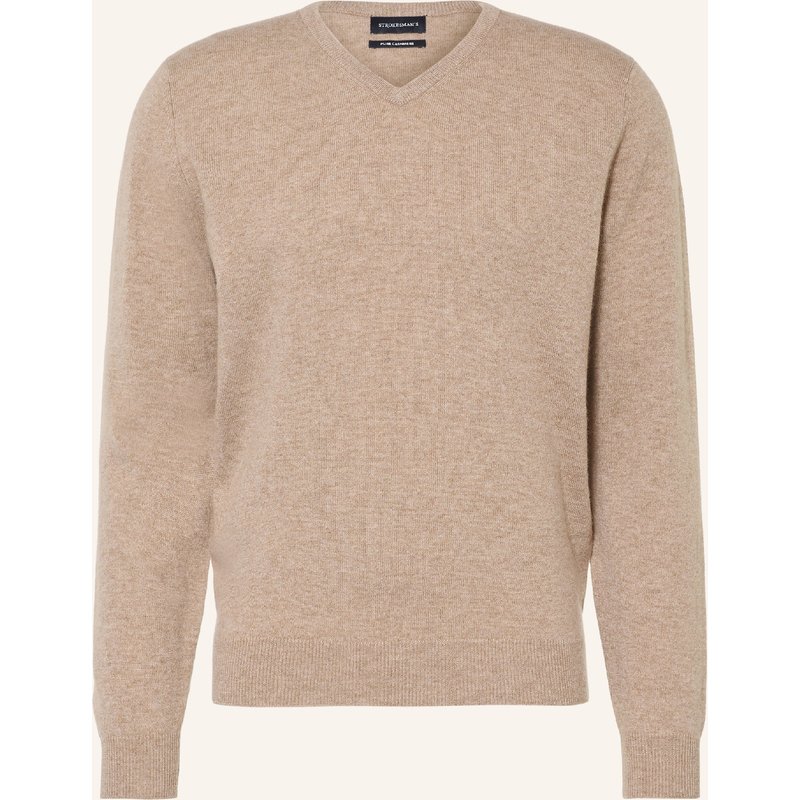 Strokesman's Cashmere-Pullover beige