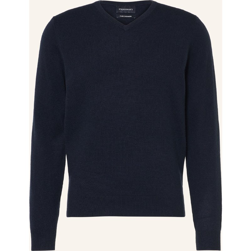 Strokesman's Cashmere-Pullover blau
