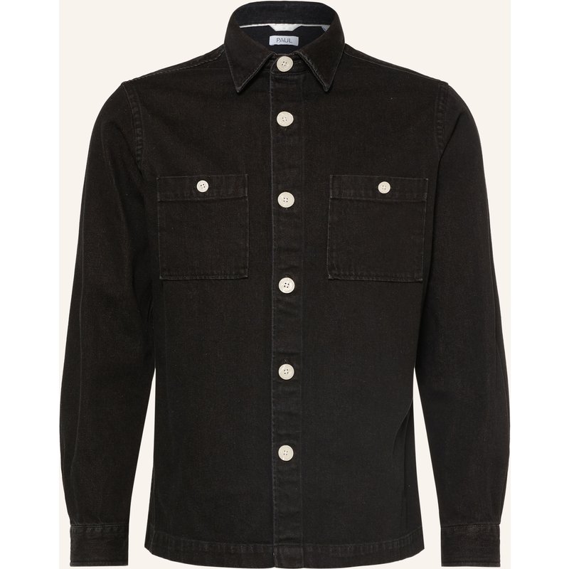 Paul Jeanshemd Comfort Fit schwarz