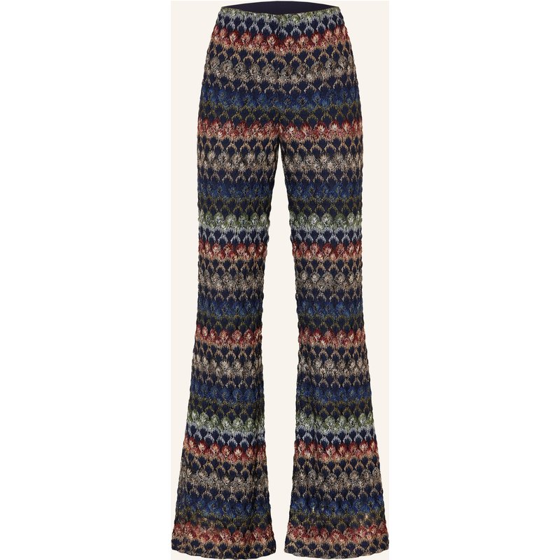 Missoni Strickhose Mit Glitzergarn blau