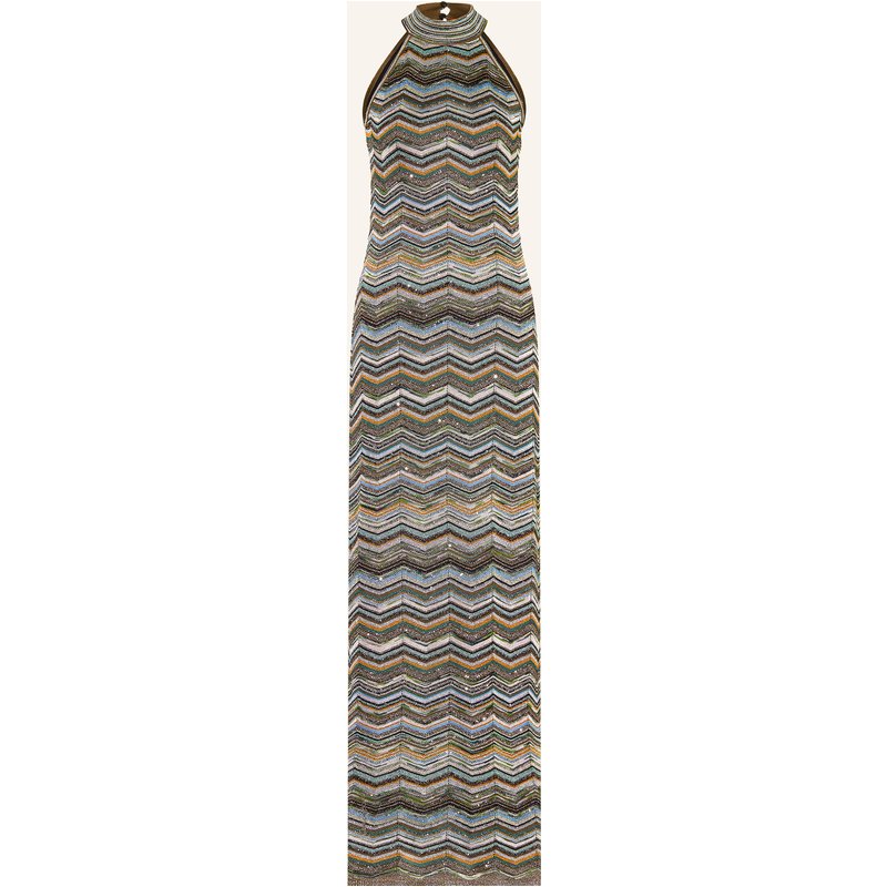 Missoni Strickkleid Mit Glitzergarn Und Pailletten braun