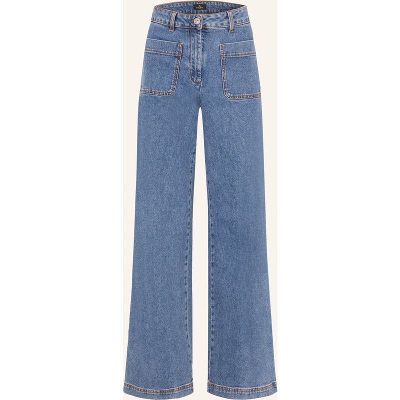 Etro Wide Leg Jeans blau