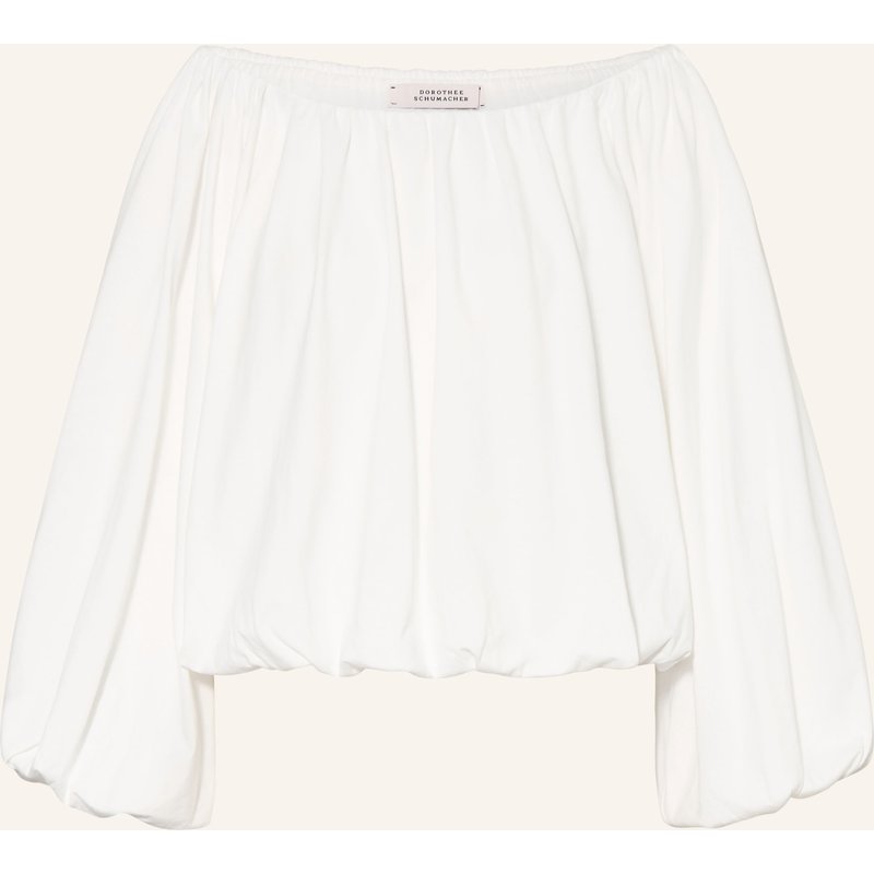 Dorothee Schumacher Off-Sholder-Bluse Soft Volume weiss