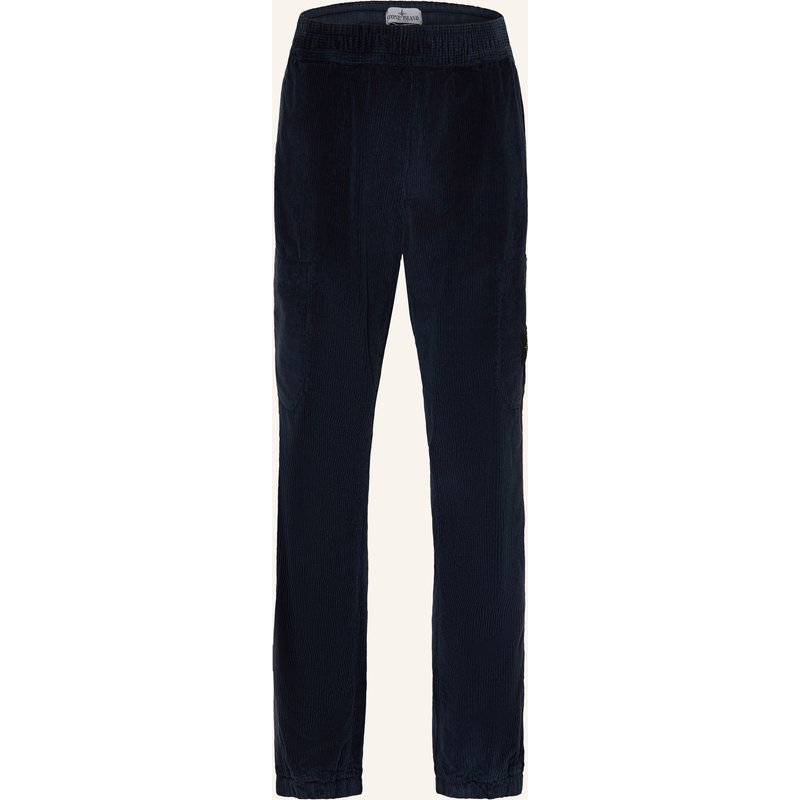 Stone Island Junior Cargohose Aus Cord blau