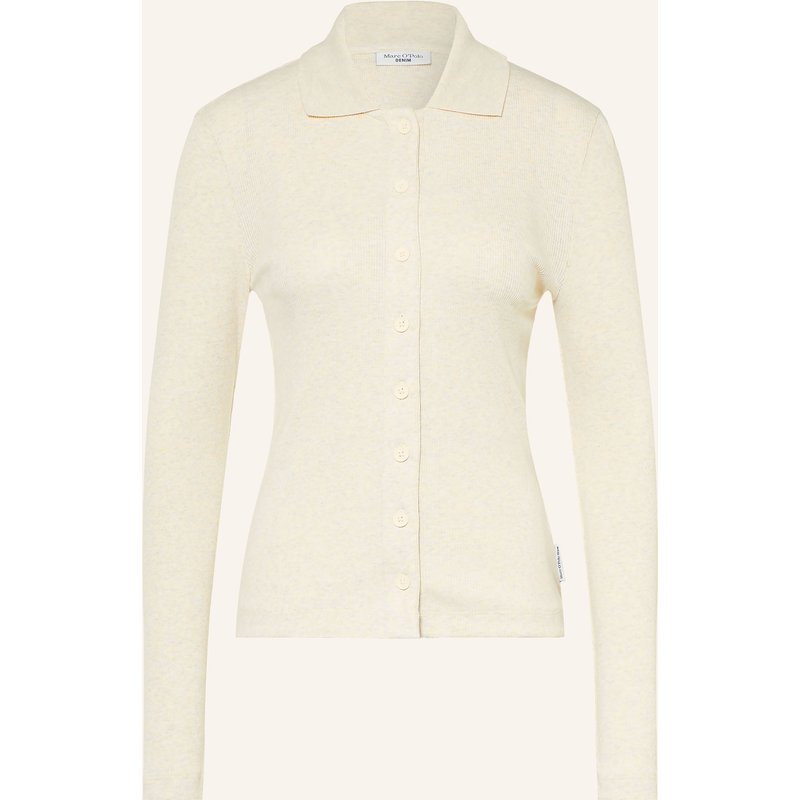 Marc O'polo Denim Hemdbluse Aus Jersey weiss