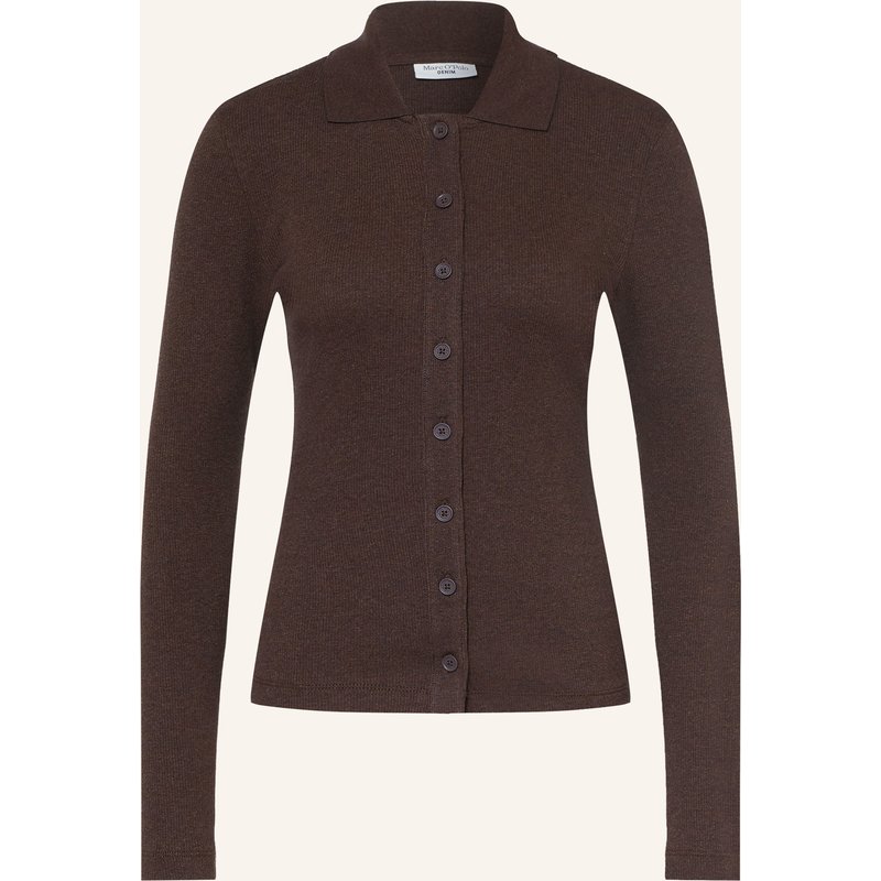 Marc O'polo Denim Hemdbluse Aus Jersey braun