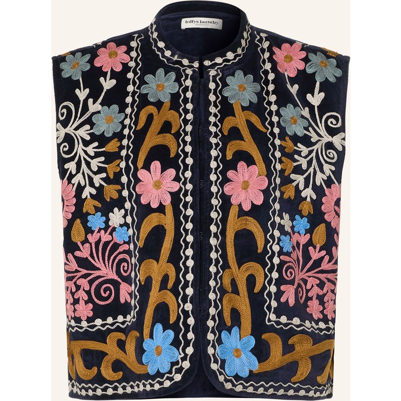 Lollys Laundry Weste Binll blau