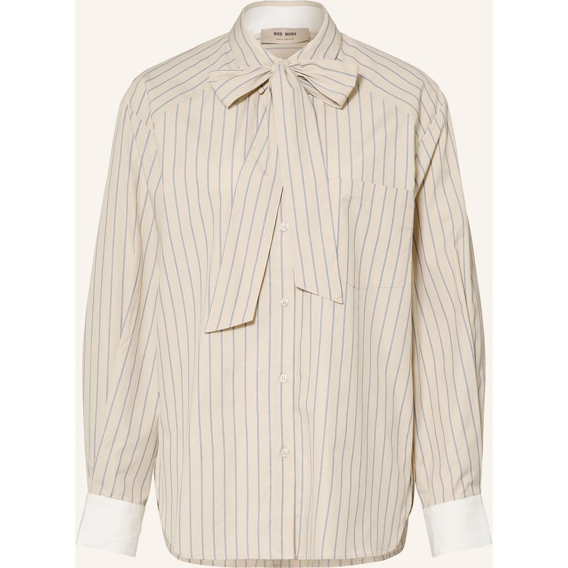 Mos Mosh Hemdbluse Mmkeeva Mit Abnehmbarer Schluppe beige