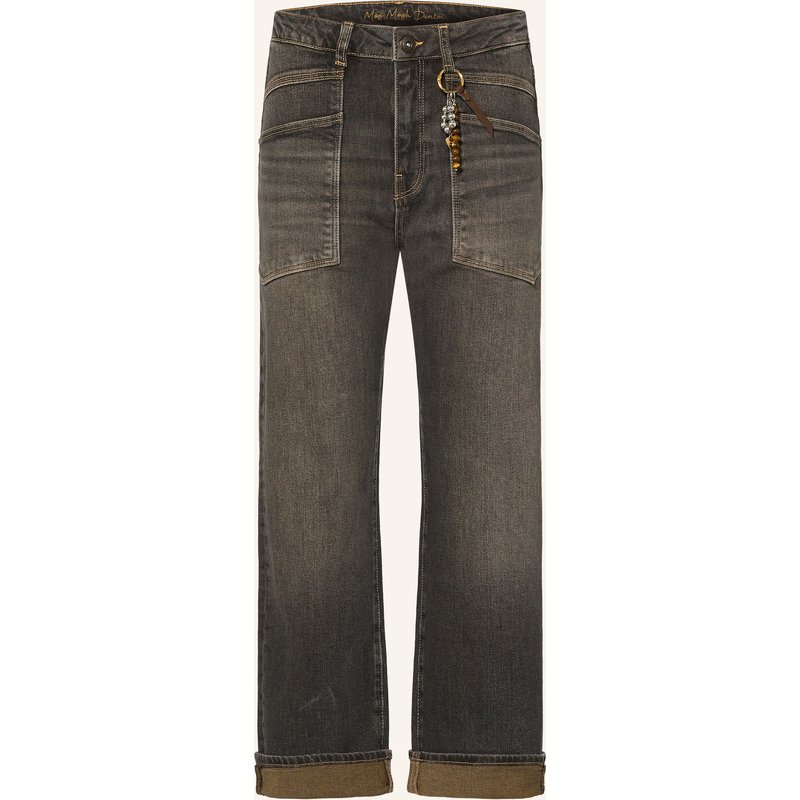 Mos Mosh Boyfriend Jeans Mmrachel Mit Schmuckperlen grau