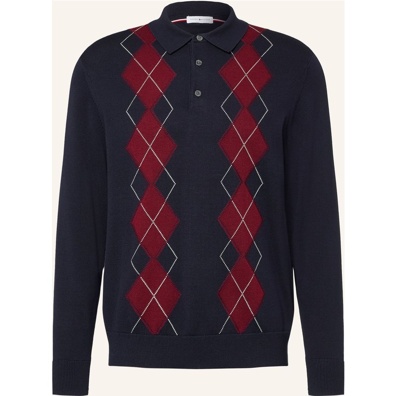 Tommy Hilfiger Strick-Poloshirt blau