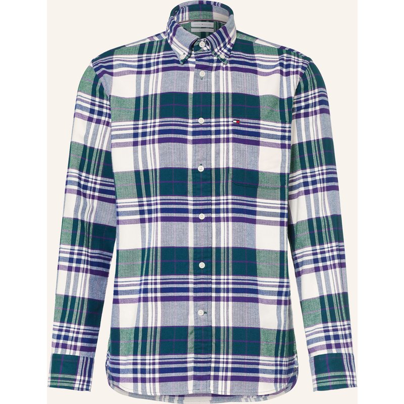 Tommy Hilfiger Flanellhemd Regular Fit blau