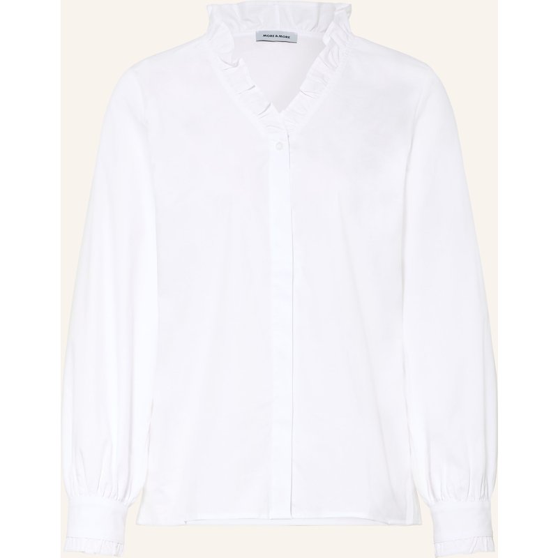 More & More Blusenshirt Mit Rüschen weiss
